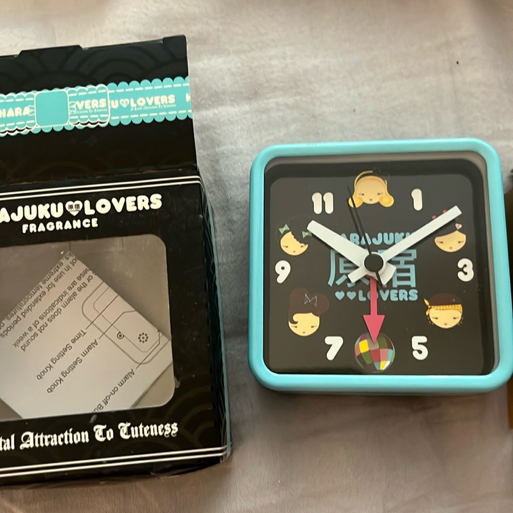 New in box Harajuku Lovers Travel Clock - Gwen Stefani